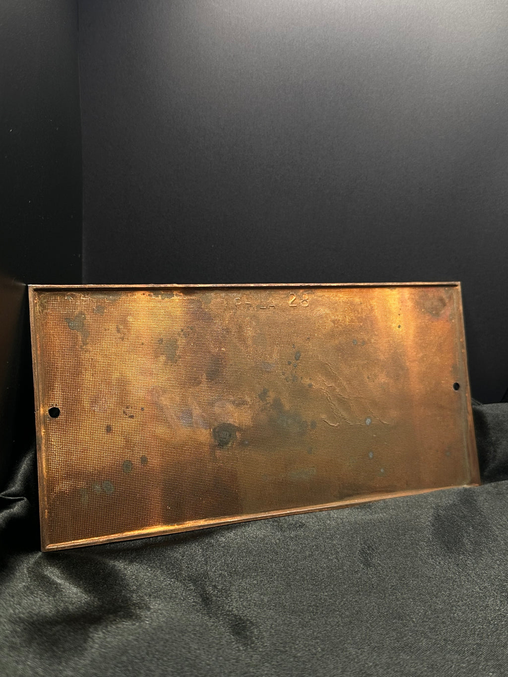 1940’s Antique Casket Plaque | “At Rest”