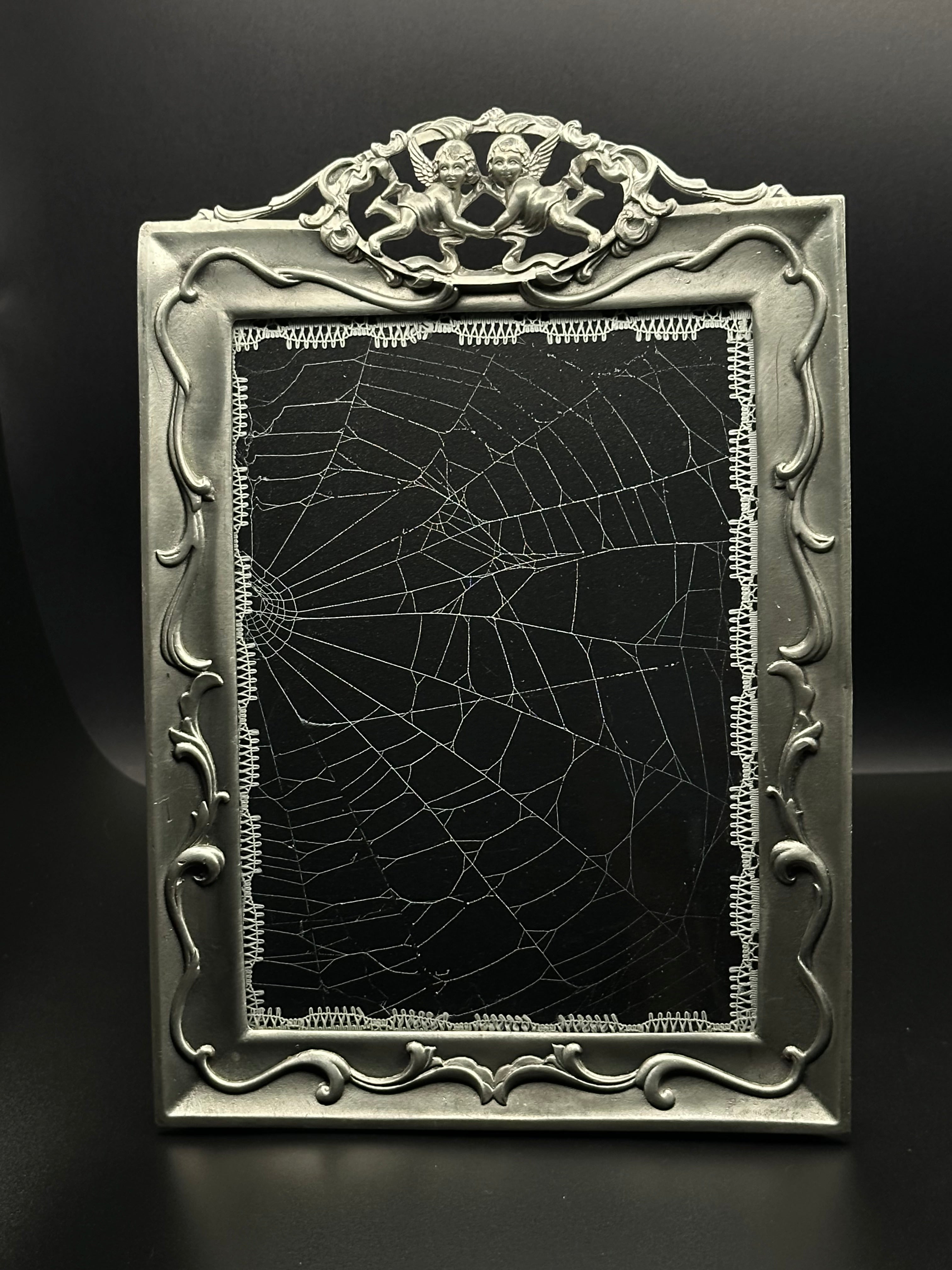 Victorian Cherub Spiderweb Frame | Handmade