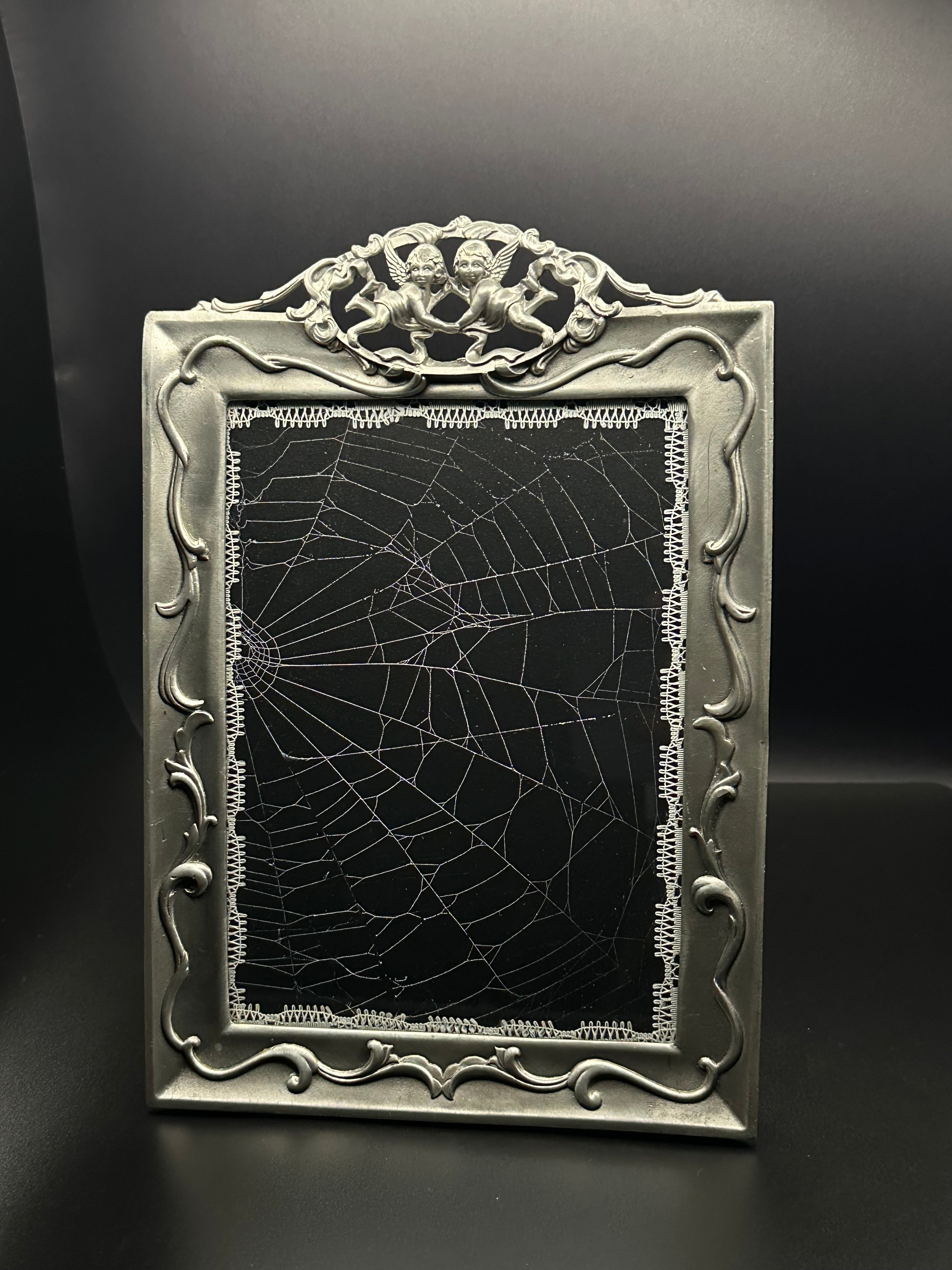 Victorian Cherub Spiderweb Frame | Handmade