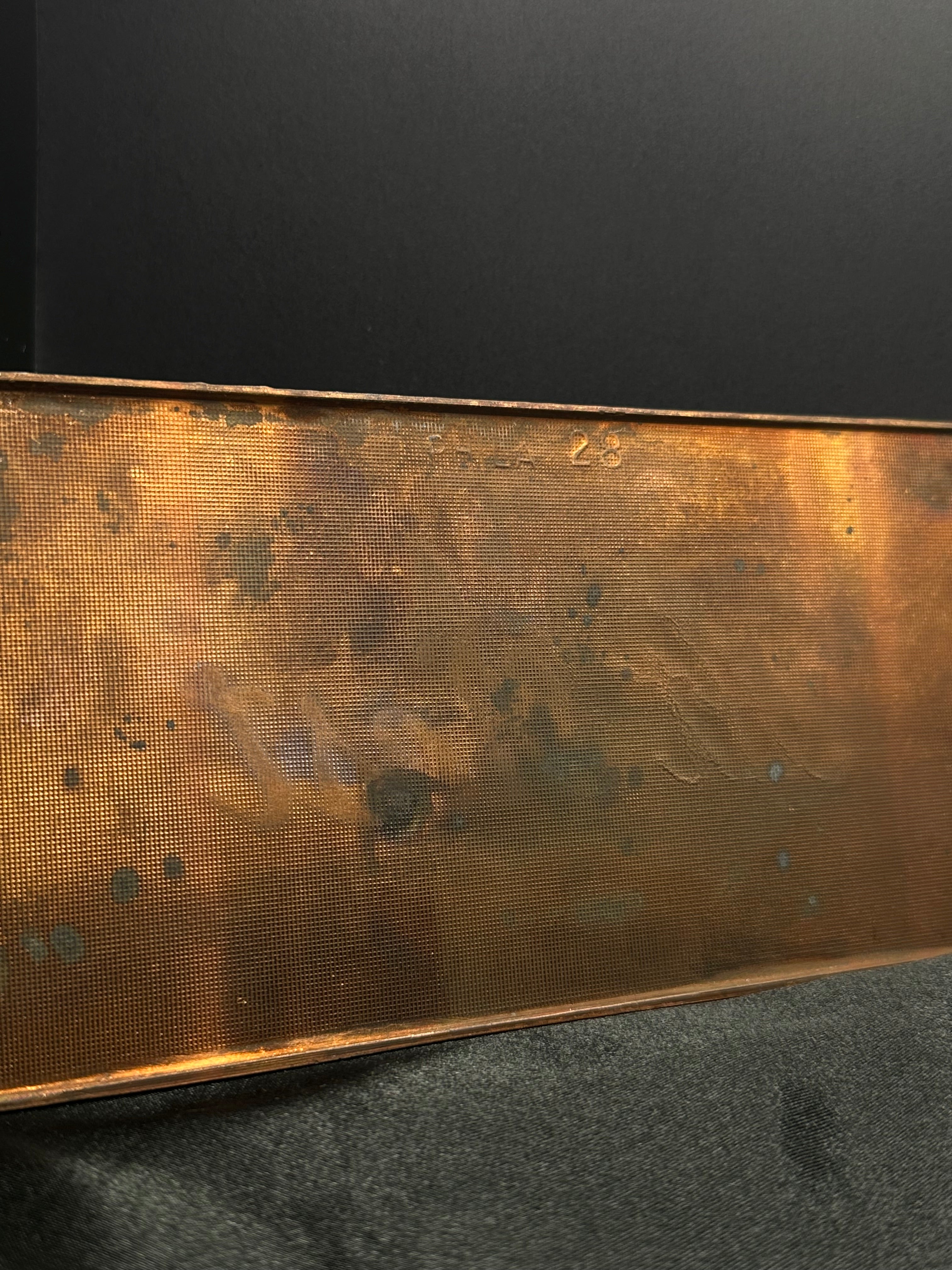 1940’s Antique Casket Plaque | “At Rest”