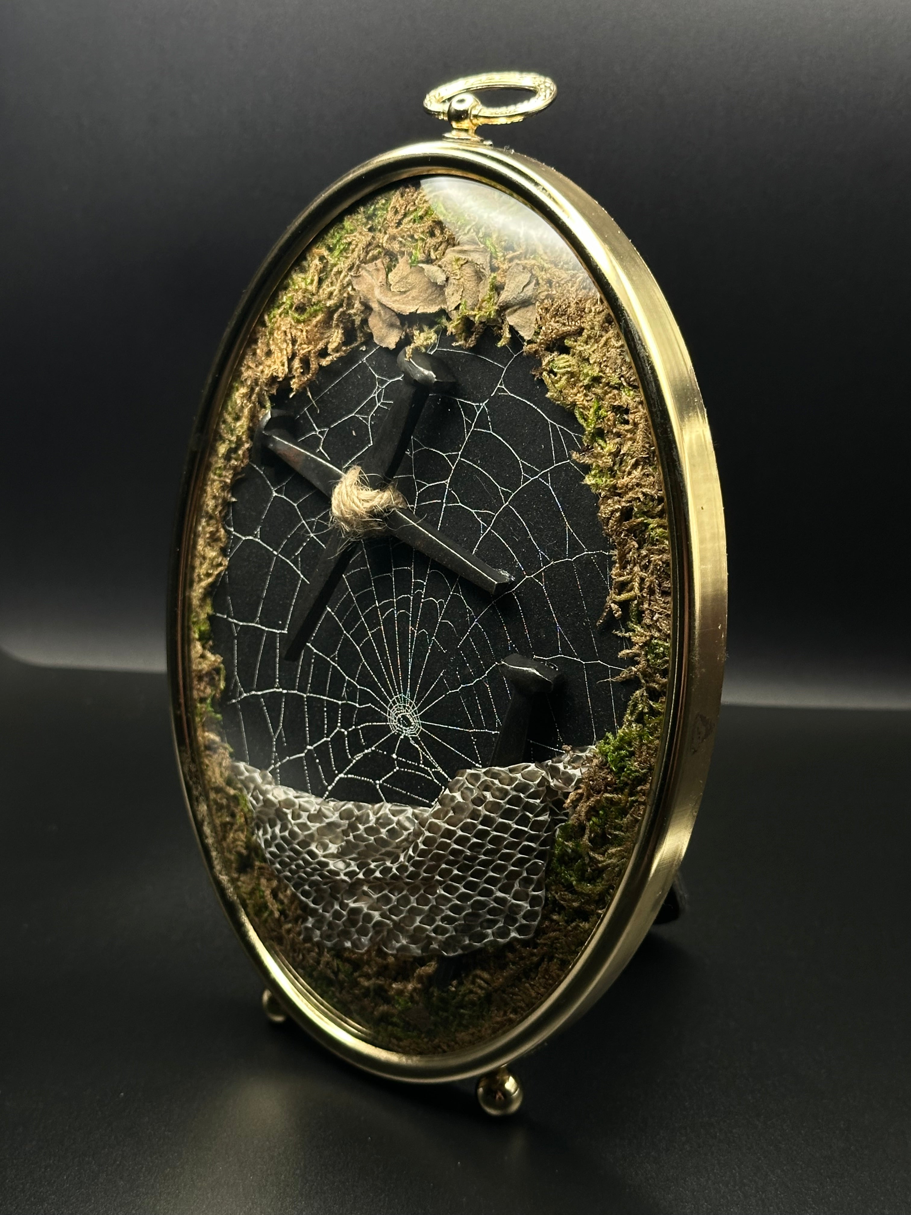 Victorian Gothic Spiderweb Coffin Nail Display