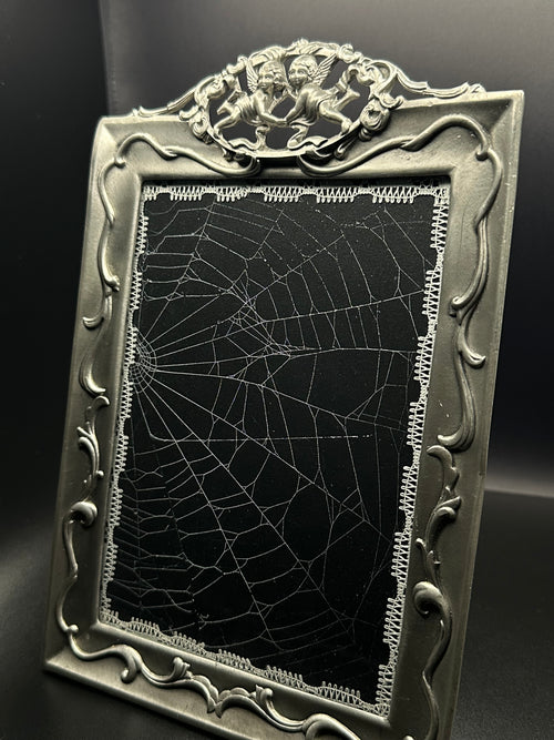 Victorian Cherub Spiderweb Frame | Handmade