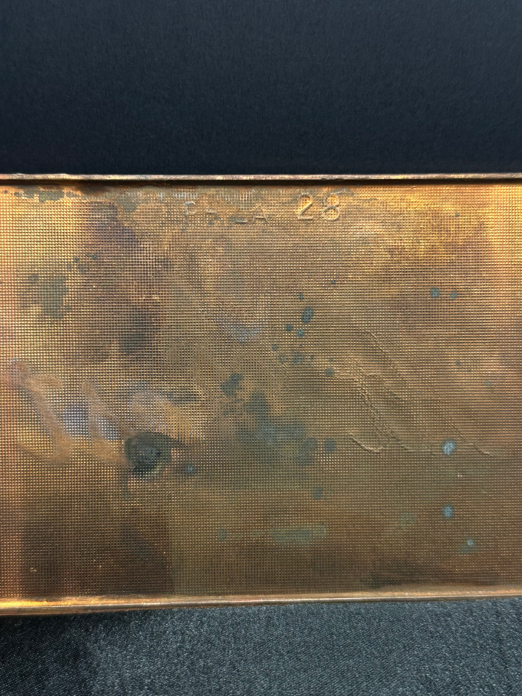1940’s Antique Casket Plaque | “At Rest”