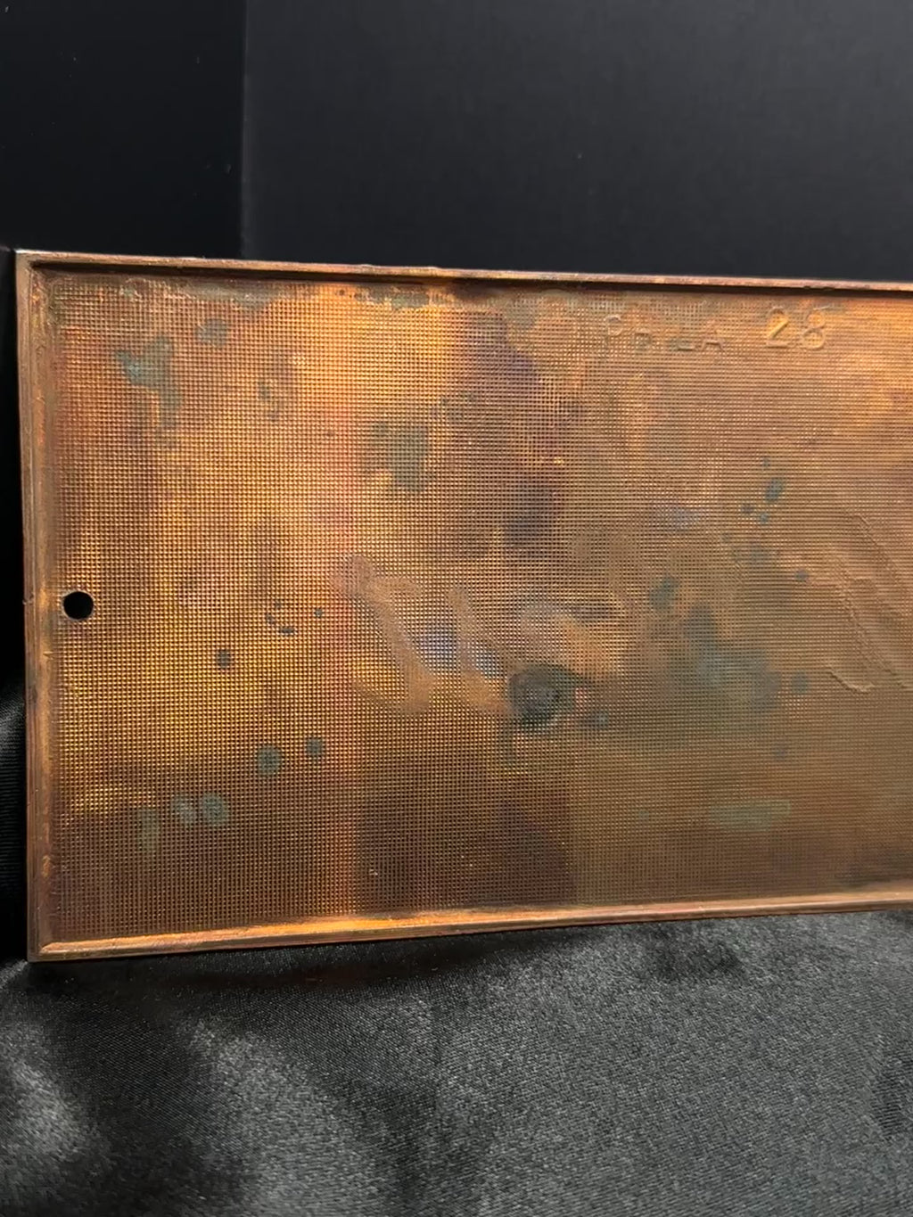 1940’s Antique Casket Plaque | “At Rest”